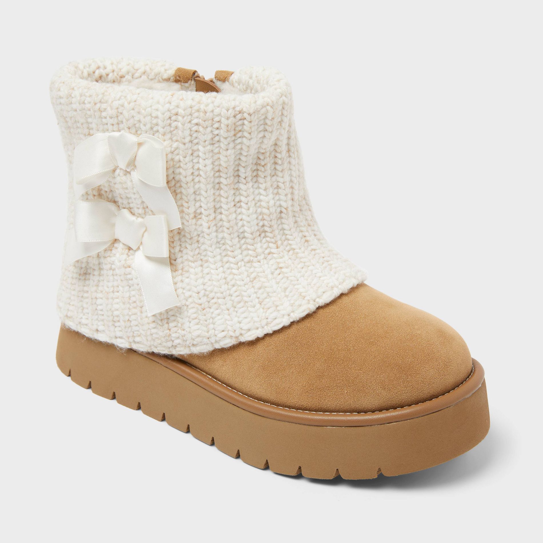 Kids' Keiko Faux Suede Style Boots - art class™ Tan