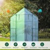 Hanience Walk-in Outdoor/Indoor Covered Portable Plant Greenhouse for Gardens, Patios, and Yards with 4 Wired Shelves, and Roll-Up Zippered Door, - 4 of 4