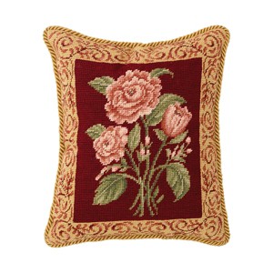 C&F Home 13" x 15" Gold Filagree #1 Needlepoint Pillow - 1 of 1