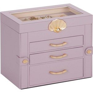 3-Drawer Jewelry Box and Display Organizer for Earrings and Necklaces - 1 of 4