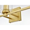 Elegant Lighting Kacey 3 light Chrome and Clear Bath Sconce - 3 of 4