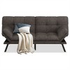 MUUEGM Multifunctional Upholstered Sofa Bed With Adjustable Armrests And Reclining Backs - 2 of 4