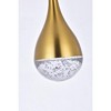 Elegant Lighting Amherst 5 - Light Pendant in  Satin Gold - 3 of 4