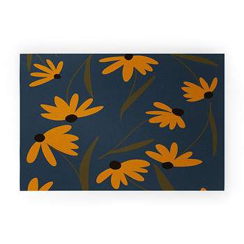 Lane And Lucia Autumn Floral Pattern Welcome Mat - Society6