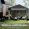 10x10 Pop Up Canopy Tent with 3 Sidewall, Heavy Duty Outdoor Instant Canopy, 3 Adjustable Heights - 4 of 4