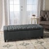 PAGED 51" Storage Ottoman Bench,Tufted End of Bed Bench with Lift Top,Ottoman with Storange for Living Room,Entryway - 3 of 4