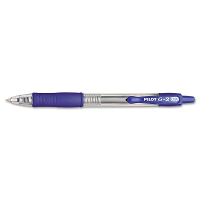 Pilot G2 Premium Retractable Gel Ink Pen Blue Ink Ultra Fine Dozen 31278