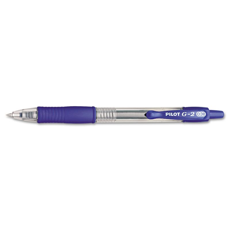 Pilot G2 Premium Retractable Gel Ink Pen Blue Ink Ultra Fine Dozen 31278, 1 of 5