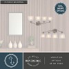 VAXCEL Bellwood Traditional Bathroom Vanity Lighting Fixture, Clear Seeded Bell Glass Shade - 4 of 4