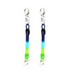 Unique Bargains Plastic Spiral Coiled Strap Lanyard Keychain Tri-color 2 Pcs 6" Length - 4 of 4
