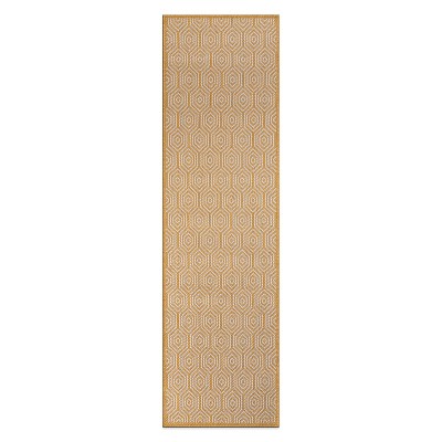 World Rug Gallery Modern Geometric Textured Flat Weave Indoor/Outdoor Area Rug