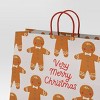 Very Merry Christmas Gingerbread XL Vogue Gift Bag - Wondershop™ - 3 of 3