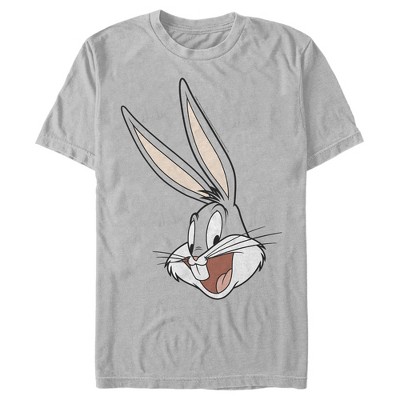 Men's Looney Tunes Bugs Bunny Classic Portrait T-Shirt - Silver - Large