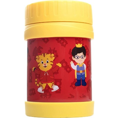 Daniel Tiger Stainless Steel 13oz Insulated Lunch Jar for Kids,Storage Container Keeps Food, Soups, Liquids Hot or Cold for Thermos Fits Inside