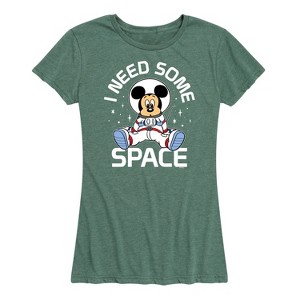 Women's - Disney - Mickey I Need Some Space Short Sleeve Graphic T-Shirt - 1 of 4