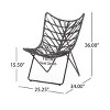 Outdoor Boho Modern Wicker Accent Chairs,Rattan Garden Lounge Chair,Poolside Chairs,Sun Loungers,Fishing Chair Set Of 2-Cuddlewood - 4 of 4