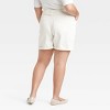 Women's High-Rise Midi Cuffed Jean Shorts - Ava & Viv™ - 2 of 3