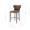 New Pacific Direct Dorsey Counter Bar & Counter Stools, Nubuck Chocolate - 2 of 4