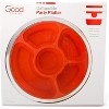 Appetizer Serving Fruit/Veggie Tray and Collapsible Party Platter with Lid - Easy to Clean, Portable, BPA Free, and Dishwasher Safe - 4 of 4