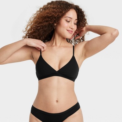 Women's Luxe Stretch Unlined Triangle Bralette - Auden' - image 3