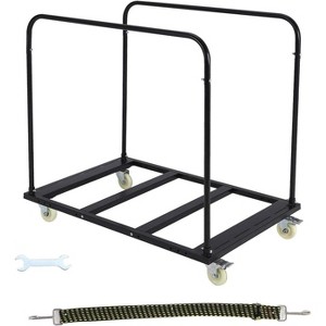 Heavy Duty Folding Table Cart, 10 Table Capacity, 1800 lbs Load, 4 Wheels for Efficient Transport for Events, Hotel, Warehouses - 1 of 4