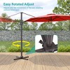 Sonkuki 10 FT Patio Cantilever Umbrella, Outdoor Round Offset Sturdy Umbrellas 360° Rotation - 4 of 4