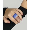 SHINE by Sterling Forever Sterling Silver Rainbow CZ Baguette Eternity Ring - 2 of 3