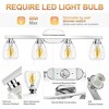Whizmax Light Bathroom Light Fixture, Mirror Wall Mount Lighting Fixture, Glass Shade E26 Socket for Hallway Kitchen Bedroom Living Room - 2 of 4