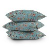 16"x16" Ninola Design Little Autumn Leaves Square Throw Pillow Blue - Deny Designs: Decorative Indoor Cushion, Woven Polyester Zippered Cover - 4 of 4