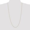 Black Bow Jewelry 1mm, 14k Yellow Gold Diamond Cut Singapore Chain Necklace - 2 of 4