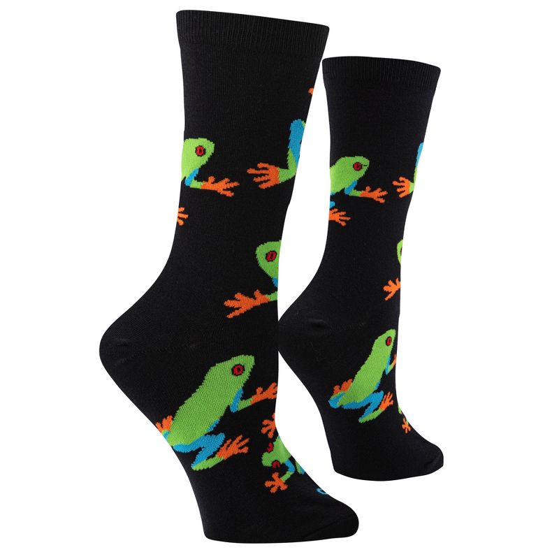 Cool Socks Cute and Fun Animal Print Novelty Crew Socks for Women, Size 5-10, 3 of 6