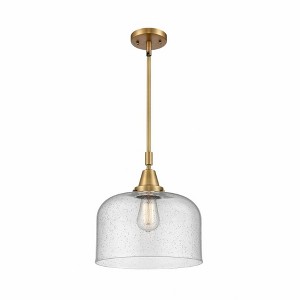 Bell - 1 Light Stem Hung Mini Pendant In Industrial Style-14.13 Inches Tall and 12 Inches Wide - 1 of 1