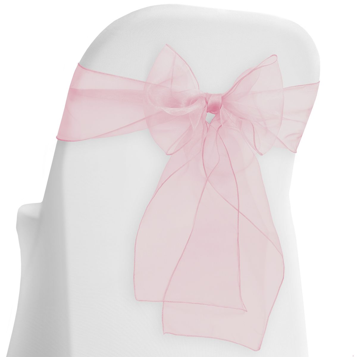 Lann's Linens 10-Pack Elegant Organza Chair Cover Sashes for Wedding, Banquet - thumbnail 10