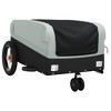 VidaXL Bike Trailer Black and Gray 66.1 lb Iron - 4 of 4