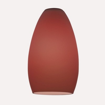 Inari Silk Plum Glass Pendant Shade - 13" x 11"
