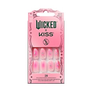 Wicked x KISS Products Fake Nails - You've Been Glinda-fied - 33ct - 1 of 4