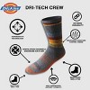 Dickies Men's 6pk Moisture Control Crew Socks - Gray 6-12: Cotton-Polyester Blend, Tagless, Midweight Knit, Machine Washable - 4 of 4