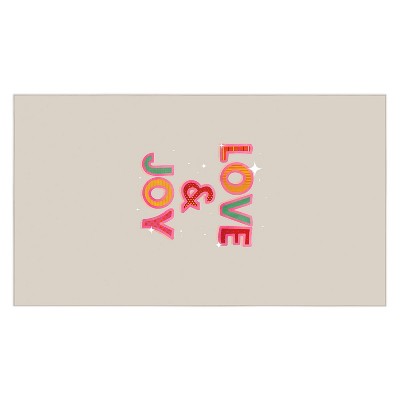 Showmemars LOVE JOY Festive Letters Tablecloth -Deny Designs