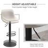 Vatros Adjustable Bar Stools, Swivel Bar Height Chairs Barstools Padded with Back for Kitchen, Counter Stools Set of 2 - 4 of 4