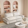 Queen Size Velvet Pull Out Sofa Bed, 3-in-1 Convertible Sleeper Sofa Bed with Armrest, Space-Saving Loveseat Bed with Iron Frame-Baofuwish - 3 of 4