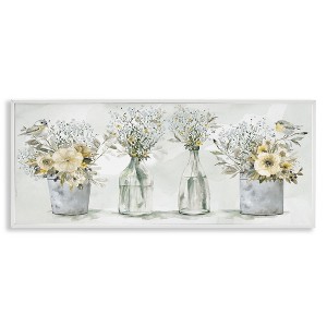Stupell Industries Songbirds with Floral Bouquets, 30" x 13" - 1 of 4
