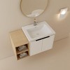 NicBex Floating Bathroom Vanity with Sink,Bathroom Sink Vanity with Soft Close Doors,Bathroom Sink Cabinet for Small Bathroom,Black/White - 4 of 4