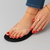 CUSHIONAIRE Surf Flip Flop Sandals for Women with Flexible Sole and Soft Jelly Strap, Lightweight Casual Slides - 4 of 4