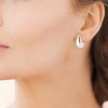 Saint Roman: Elegant 18k Gold-Plated Teardrop Stud Earrings with Butterfly Clutch for Everyday and Special Occasions - 2 of 3