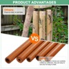 Unique Bargains Bamboo Wood Outdoor Decorations Wind Chimes 26 Inch Retro Color 1 Pc - 3 of 4