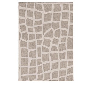 HomeRoots 8' X 11' Gray And Ivory Cobblestone Area Rug - 1 of 4