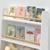 Mshliw Kids Bookshelf and Toy Storage Organizer, 3-Tier Book and Magazine Rack with Bin, MDF Bookcase for Nursery or Playroom - 4 of 4