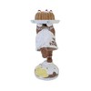 8.5 Inch Gingerbread Gnome Standing On Cake , Bundt Santa Gnome Cherry (1PC) - 3 of 3