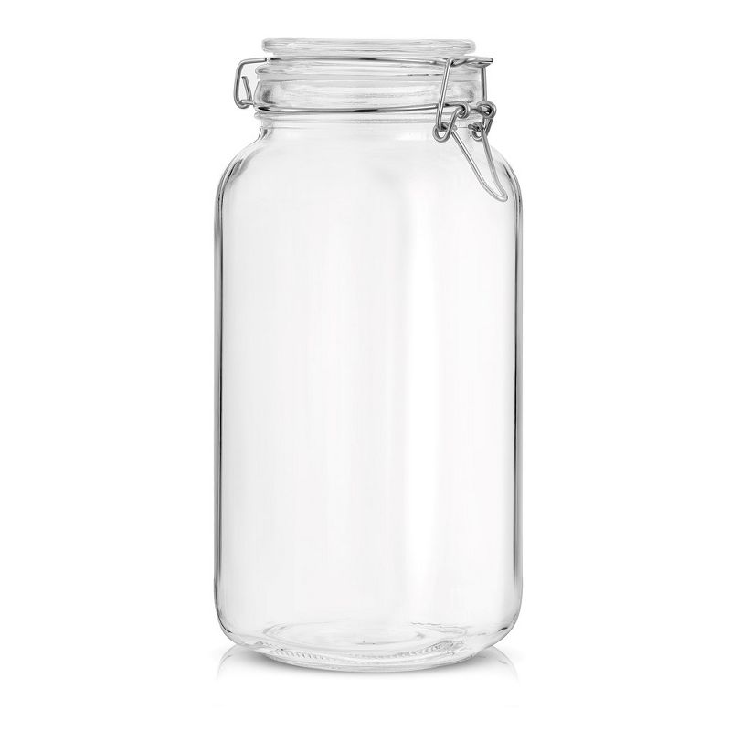 JoyJolt Airtight Glass Jars Storage Cannister with Silicone Seal Lids - Set of 3 - 78 oz., 3 of 7