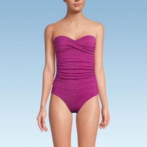 Lands' End Women's Bandeau Tankini Swimsuit Top - 1 of 4